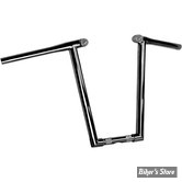 GUIDON Z-BAR STYLE - GUIDON PAUGHCO - CUSTOM "Z BARS" - AVEC ECLAIRAGE LED - HAUTEUR :16" - FINITION : NOIR