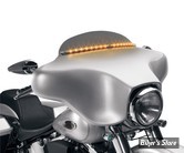 BAGUETTE DE PARE BRISE - AVEC ECLAIRAGE - TOURING 96/13 - CYCLE VISIONS - ECLAIREE - ELECTRA LIGHT TRIM - Finition : CHROME / Eclairage : Orange