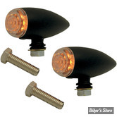 CLIGNOTANT A LEDS - MICRO BULLET / CLIGNOS MICRO BULLET - LED - PRO ONE - ECLAIRAGE : LED / COULEUR : ORANGE / FINITION : NOIR / CORPS / LISSE