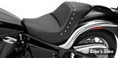 SELLE SADDLEMEN - RENEGADE DELUXE - SADDLEGEL - KAWASAKI VN 900 VULCAN CLASSIC 06/13 - LISSE AVEC RIVETS - NOIR