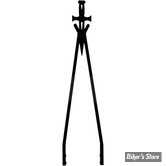X - MONTANT DE SISSY BAR - CYCLE VISIONS - DAGGERTUDE - LARGEUR 6.88" À 7.625" - HAUTEUR : 30" - NOIR