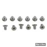 - VISSERIE D'EMBLEME DE RÉSERVOIR - 51/56 - OEM 2060 - CHROME - LES 10 PIÈCES