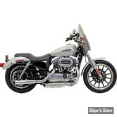 SILENCIEUX BASSANI - FIREPOWER - 3" - SPORTSTER 04/13 - STRAIGHT CUT AVEC EMBOUT SLASH CUT NOIR- CHROME