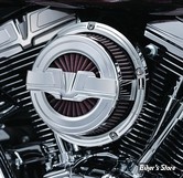 - FILTRE A AIR - KURYAKYN - TOURING 08/16 / SOFTAIL 16/17 / DYNA FXDLS 16/17 - BAHN AIR CLEANER - FINITION : CHROME - 9589