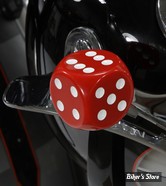 ECLATE A - PIECE N° 01 - POMMEAU DE LEVIER DE VITESSES - V-TWIN - DICE - ROUGE