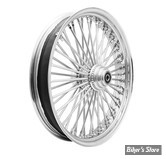 21 X 2.15 - ROUE AVANT 50 RAYONS - FAT DADDY - SOFTAIL FLST 2000/2007 - Right Wright Wheels Fat Daddy -  MOYEU : CHROME / JANTE : CHROME / RAYONS : POLIS