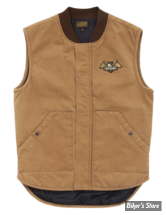 GILET SANS MANCHE - LOSER MACHINE COMPANY - CONDOR II - CARAMEL