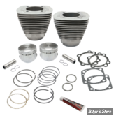 - KIT CYLINDRES BIG BORE -  96CI / 3.5/8" - BIGTWIN EVOLUTION 84/99 - S&S - 96" 3 5/8" Big Bore Cylinder and Piston SIDEWINDER Kit  - SILVER - 91-7202
