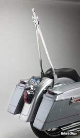 MONTANT DE SISSY BAR - CYCLE VISIONS - DAGGERTUDE - LARGEUR 6.88" À 7.625" - HAUTEUR : 30" - CHROME