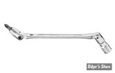 1/4" - CLEF DOUBLE - DOUILLE DE 1/4" ET CARRE DE 1/4" - DOUBLE FLEX WRENCH - SPECIAL - TENG TOOLS