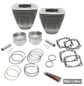 - KIT CYLINDRES BIG BORE -  88CI / 3.5/8" - BIGTWIN EVOLUTION 84/99 - S&S - Big Bore Cylinder and Piston KIT  - SILVER - 91-7002