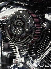 KIT FILTRE A AIR S&S - TEARDROP - MINI TEARDROP STEALTH AIR CLEANER KIT - TOURING MILWAUKEE-EIGHT® 17UP - NOIR - 170-0436