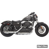 SILENCIEUX BASSANI - FIREPOWER - 3" - SPORTSTER 2014UP - CHROME / EMBOUT SLASH CUT NOIR