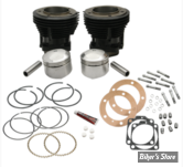 - KIT CYLINDRES BIG BORE - 96CI / 3.5/8" - SHOVELHEAD 66/84 - BIG BORE CYLINDER & PISTON KIT - S&S - 91-9401