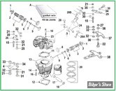  ECLATE G - PIECE N° 00 - ECLATE PIECES CYLINDRES ET CULASSE - SPORTSTER 57/85