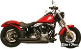 ECHAPPEMENT RUSH - FULL SYSTEM - SHORT STYLE - SOFTAIL 86/17 - SLASH DOWN - NOIR