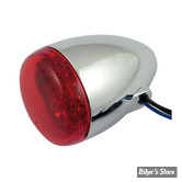 ECLATE K - PIECE N° 07 - CLIGNOTANT CHRIS PRODUCT - LED - CORPS : CHROME / CABOCHON : ROUGE / ECLAIRAGE ROUGE