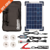 CHARGEUR DE BATTERIE SOLAIRE - OPTIMATE - Solar DUO 10W TRAVEL KIT - H : 37.60 CM / LARGEUR  : 24.90 CM - TM522-D1TK