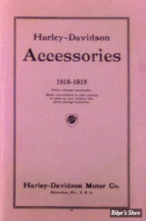 CATALOGUE D'ACCESSOIRES - EDITION : 1918/1919 - H-D Motorcycle Accessories 1918/1919