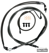 +12" / +14" - KIT CABLES ET DURITES DE FREIN DE GUIDON RALLONGES - TOURING FLHX 14/16 - STANDARD - MIDNIGHT - LA-8012KT-13M