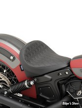 SELLE SOLO - INDIAN SCOUT / SCOUT SIXTY - DRAG SPECIALTIES - BOBBER-STYLE SOLO FRONT - DIAMOND STITCH - NOIR