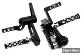 - COMMANDES AVANCEES - SOFTAIL 84/99 / BIGTWIN 58/84 - V-TWIN - SWISS CHEESE NOIR - AJOURES - STANDARD - NOIR