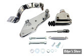 ECLATE J - PIECE N° 00 - KIT DE COMMANDE DE FREIN HYDRAULIQUE - BIGTWIN FL 1958/1969 - CHROME - AVEC MAITRE CYLINDRE WAGNER STYLE / CHROME