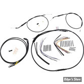 T-BAR 14" - KIT CABLES ET FAISCEAU DE GUIDON RALLONGES - DYNA FXDL / FDXS / FXDX 99/05 - 14" - NOIR - B30-1190