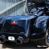 KIT GARDE BOUE ARRIERE - TRIKE HD STREET GLIDE FLRT / FLTRT - PAUL YAFFE'S BAGGER NATION - PRO STREET - DUAL OUTLET / LICENCE PLATE : CHROME - FPSFK-N-DO-C