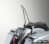 X - MONTANT DE SISSY BAR - CYCLE VISIONS - ATTITUDE OLD SCHOOL - LARGEUR 8 1/4" à 8 3/4" - HAUTEUR : 18" - CHROME