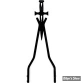 X - MONTANT DE SISSY BAR - CYCLE VISIONS - DAGGERTUDE - LARGEUR 6.88" À 7.625" - HAUTEUR : 18" - NOIR