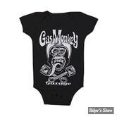 BODY - GAS MONKEY GARAGE - GMG - BIKER MONKEY - NOIR - TAILLE 6 MOIS