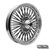 21 X 2.15 - ROUE AVANT 50 RAYONS - FAT DADDY - SOFTAIL FXST 2000/2006 - Right Wright Wheels Fat Daddy -  MOYEU : CHROME / JANTE : CHROME / RAYONS : NOIRS