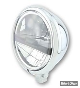 5 3/4 - PHARE LED - HIGHSIDER - Bates Style Type 5 Headlamp, 5 3/4" - ECLAIRAGE LED - CHROME