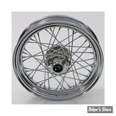 16 X 3.00 - ROUE AVANT 40 RAYONS - SOFTAIL FLSTS 00/11 - OEM 43016-00- CHROMÉE AVEC RAYONS CHROME