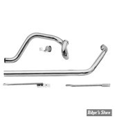 COLLECTEUR - SOFTAIL 95/99 - CROSSOVER INDEPENDANT DUAL HEAD PIPE - PAUGHCO - CHROME - 735IA