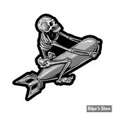 ECUSSON/PATCH - LETHAL THREAT - LT SKELETON BOMBER PATCH - TAILLE : 11" X 11.5" ( 27.94 CM X 29.21 CM )