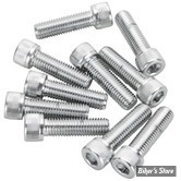 VIS TETE ALLEN / BTR - 1/4-28 X 22MM / 7/8" - COLONY - CHROME - LE PAQUET 10 PIECES