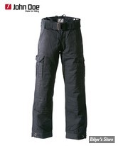 PANTALON - JOHN DOE - CARGO PANTS WITH KEVLAR LINING - COULEUR : NOIR - TAILLE US 30/32 