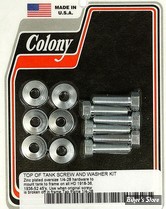 KIT DE FIXATION DE RESERVOIR - HD 1918-36 /  1936-52 45" SV - OEM 61820-18 / 3665 - COLONY - ZINC - SURCOTE