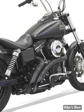 ECHAPPEMENT BASSANI - RADIAL SWEEPERS - SOFTAIL 86/17 / DYNA 91/17 - NOIR AVEC PARE CHALEURS NOIRS ET PERCES