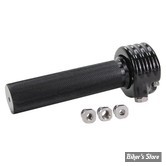 KIT DE TIRAGE RAPIDE POUR GUIDON DE 1" -  TC BROS. 1" MOTORCYCLE THROTTLE - CABLE UNIQUE - FINITION : NOIR - 101-0220