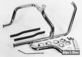 COLLECTEUR - SOFTAIL 95/99 - CROSSOVER DUAL HEAD PIPE - PAUGHCO - CHROME - 735-6A