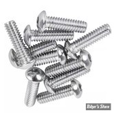 VIS TETE BOMBEE 1/4"-20 X 22.00MM / 7/8" - ALLEN - CHROME - LE PAQUET DE 10 PIECES