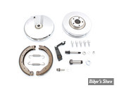ECLATE H - PIECE N° 00A - KIT TAMBOUR AVANT - BIG TWIN 69/71 - COTE DROIT - Front Brake Backing Plate Kit RIGHT Side  - CHROME