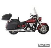 SELLE MUSTANG - TWO PIECE SEATS WIDE TOURING - AVEC DOSSIER - YAMAHA  1300 V-STAR TOURER / DELUXE 07/17 - LISSE - 17" X 12"