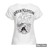 TEE-SHIRT - QUEEN KEROSIN - MORE HEARTS OFFWHITE - TAILLE M
