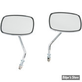 RETRO RECTANGLE - EMGO - HOMOLOGUÉ ECE - CHROME - LA PAIRE - 20-21706