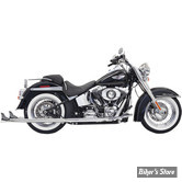 ECHAPPEMENT BASSANI - SOFTAIL 07/17 - 2" 1/4 - FISHTAIL - LONGUEUR : 36" - AVEC CHICANES - CHROME