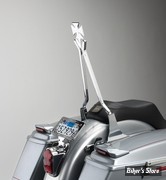 X - MONTANT DE SISSY BAR - CYCLE VISIONS - CROSSTUDE - LARGEUR 8 1/4" À 8 3/4" - HAUTEUR : 18" - CHROME
